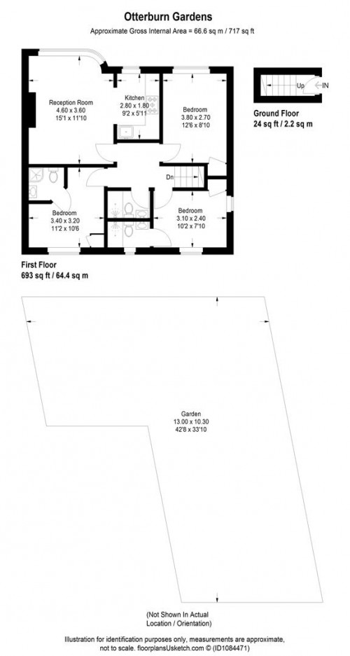 Floorplans For Otterburn Gardens, Isleworth