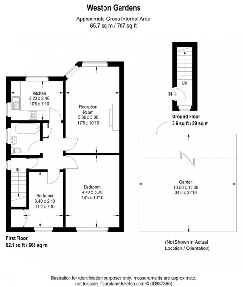 Floorplans For Weston Gardens, Isleworth