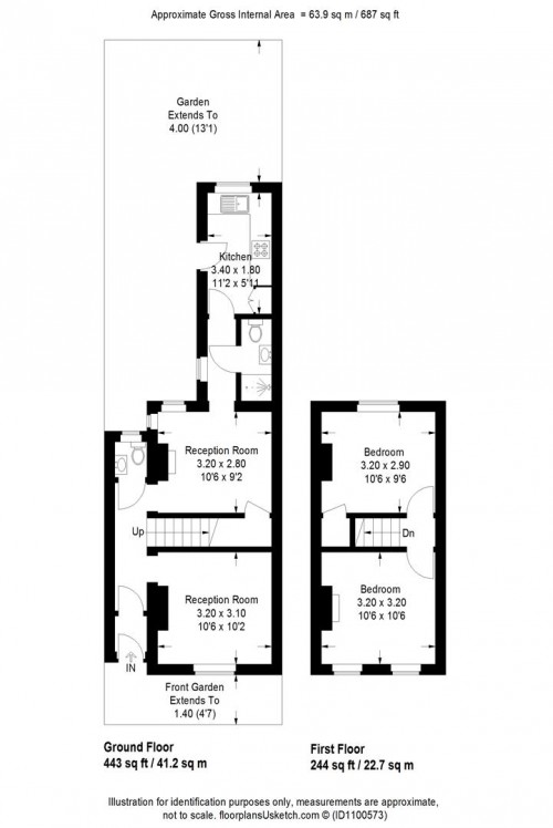 Floorplans For Tolson Road, Isleworth