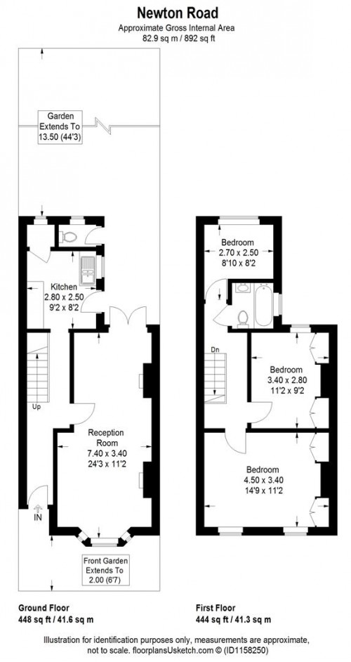 Floorplans For Newton Road, Isleworth