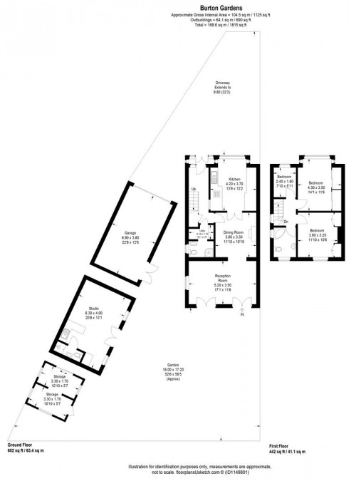 Floorplans For Burton Gardens, Hounslow